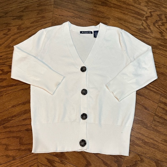 Architect Women's White Cardigan Sweater - Picture 1 of 4